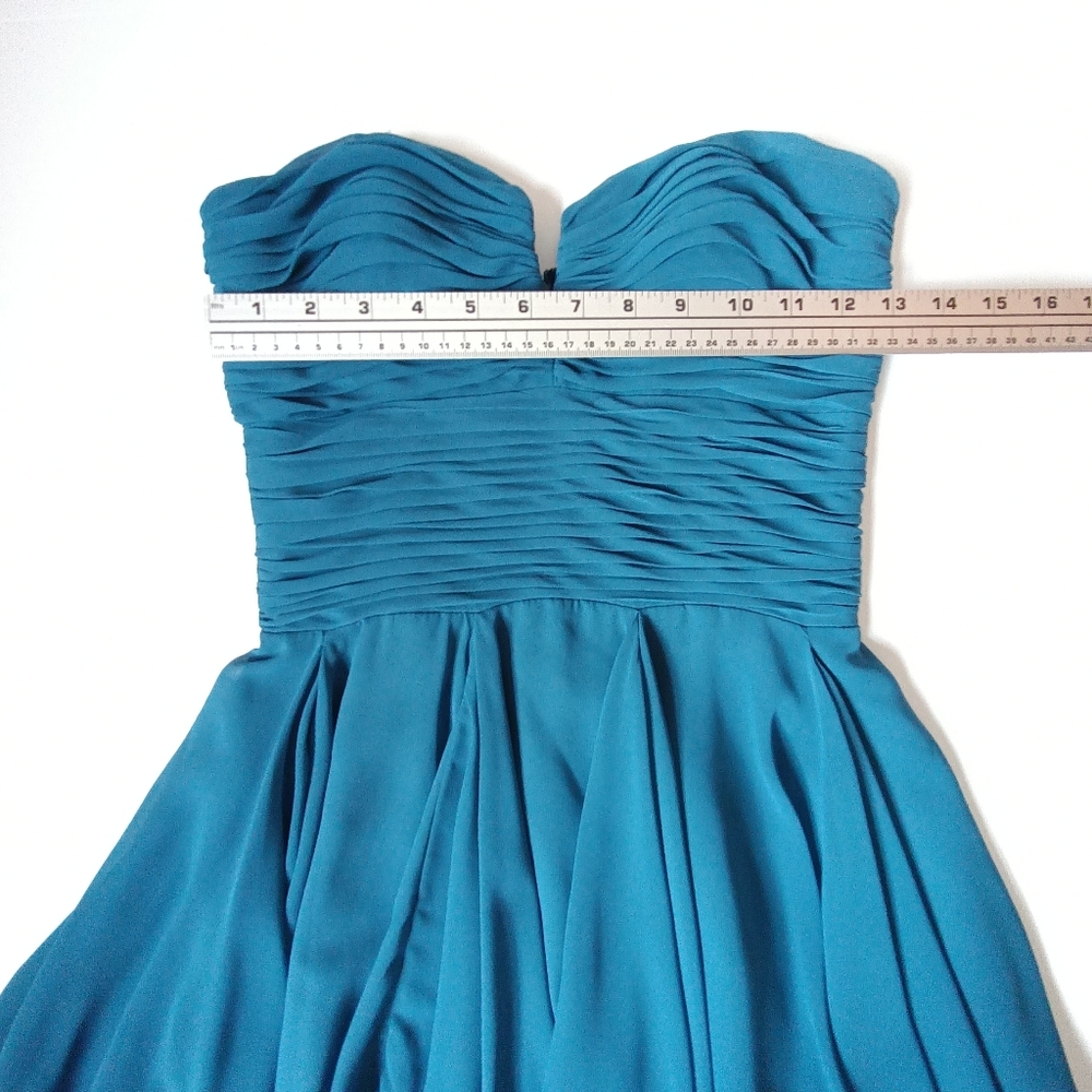 Arden B Teal Strapless Dress - Picture 5 of 8